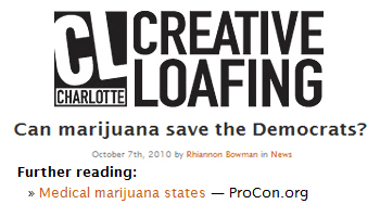 Charlotte Creative Loafing - Can marijuana save the democrats
