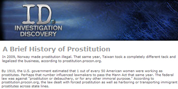 investigation discovery a brief history of prostitution