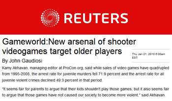 reuters gameworld new arsenal-of shooter videogames target older adults