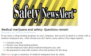 Safety Newsalert medical marijuana safety question remain
