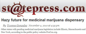 Statepress - Hazy future for medical marijuana dispensary