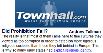 Townhall, Did prohibition fail?